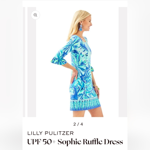 Lilly Pulitzer sz x large Sophie ruffle dress - Picture 2 of 9